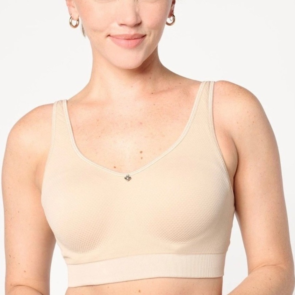 Breezies Air Effects Seamless Underwire Contour Bra Sunbeige 44D A658252